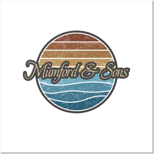 Mumford & Sons Retro Waves Posters and Art